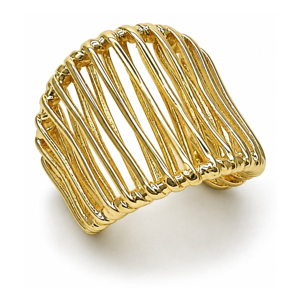 Oro Laminado Elegant Ring, Gold Filled Style Polished, Golden Finish