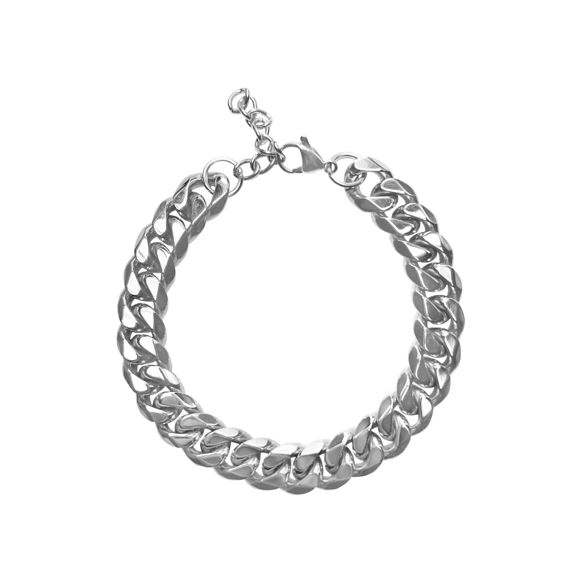Stainless Steel Cuban Link Adjustable Bracelet | Non-Tarnish Bracelet