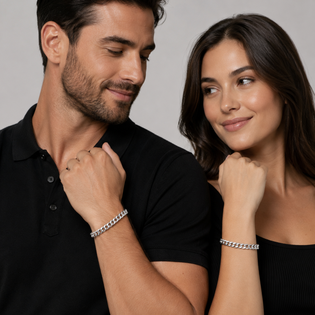 Stainless Steel Cuban Link Adjustable Bracelet | Non-Tarnish Bracelet