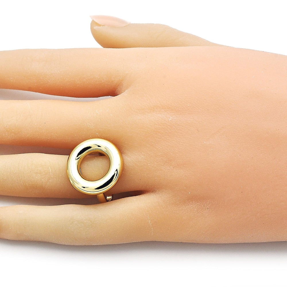 Oro Laminado Elegant Ring, Gold Filled Style Polished, Golden Finish