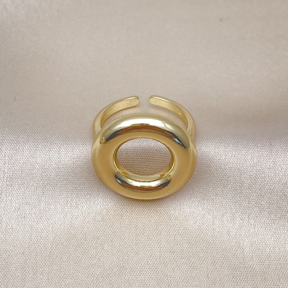 Oro Laminado Elegant Ring, Gold Filled Style Polished, Golden Finish