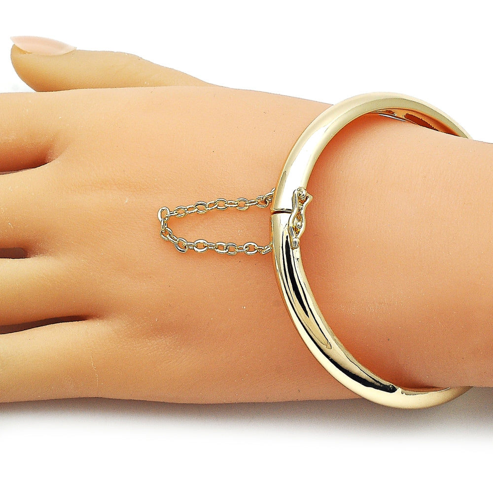 Oro Laminado Individual Bangle, Gold Filled Style Polished, Golden Finish