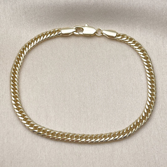Oro Laminado Basic Bracelet, Gold Filled Style Polished, Golden Finish