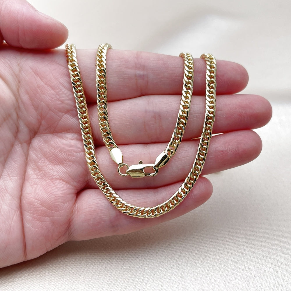 Oro Laminado Basic Necklace, Gold Filled Style Polished, Golden Finish