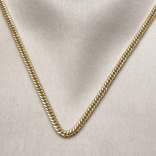 Oro Laminado Basic Necklace, Gold Filled Style Polished, Golden Finish