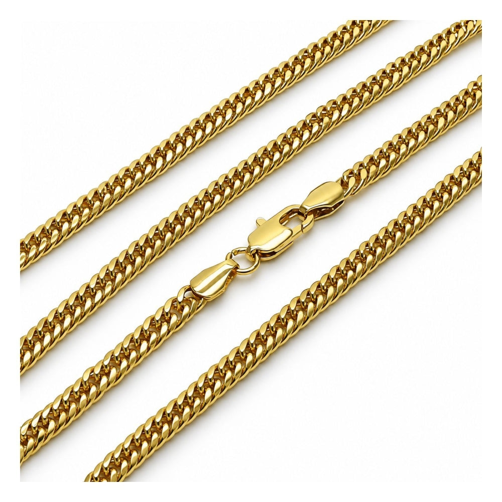 Oro Laminado Basic Necklace, Gold Filled Style Polished, Golden Finish
