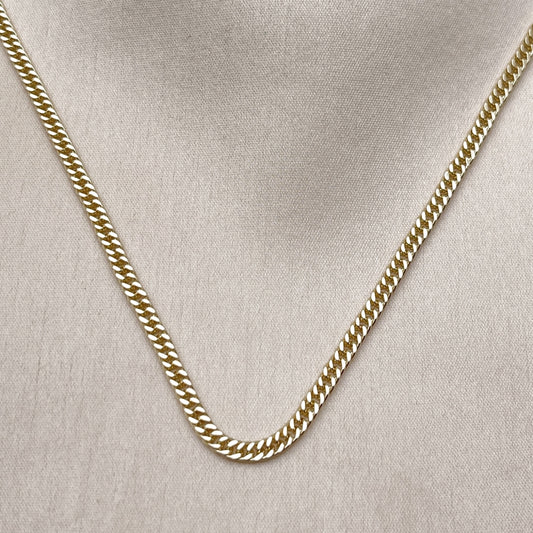 Oro Laminado Basic Necklace, Gold Filled Style Polished, Golden Finish
