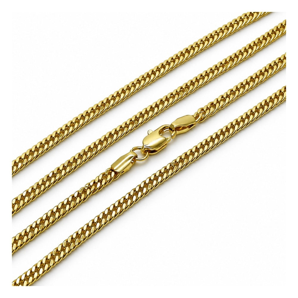 Oro Laminado Basic Necklace, Gold Filled Style Polished, Golden Finish