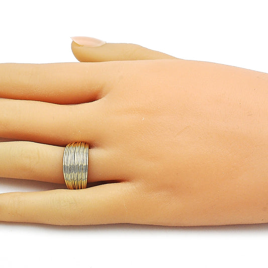 Oro Laminado Elegant Ring, Gold Filled Style Polished, Golden Finish