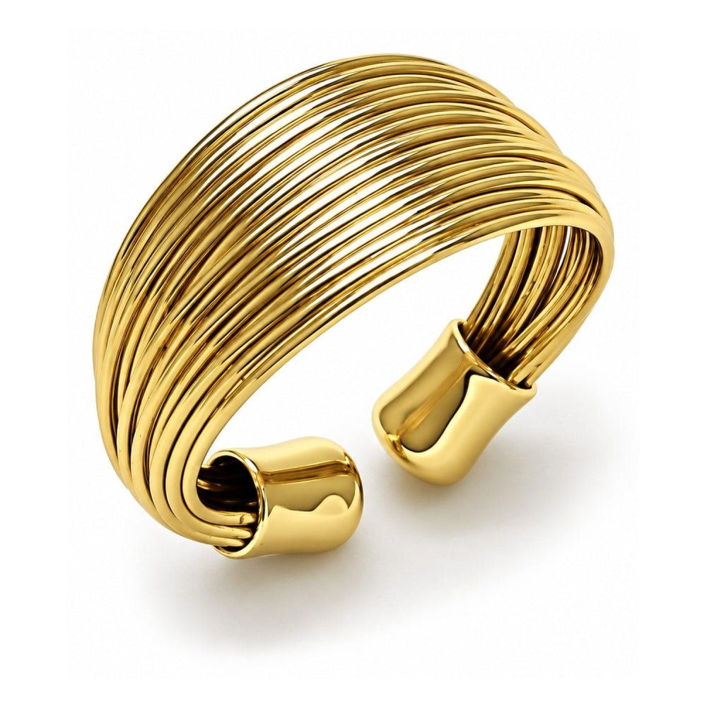 Oro Laminado Elegant Ring, Gold Filled Style Polished, Golden Finish