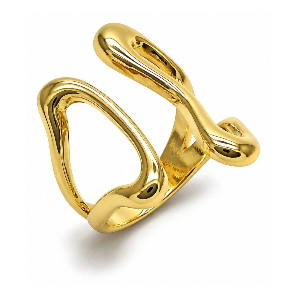 Oro Laminado Elegant Ring, Gold Filled Style Polished, Golden Finish