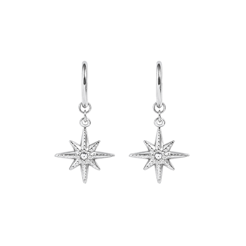Affordable 18K Gold PVD Sunburst Heart Huggie Earrings for Women – alternate view 2 | Sloop Jewelry