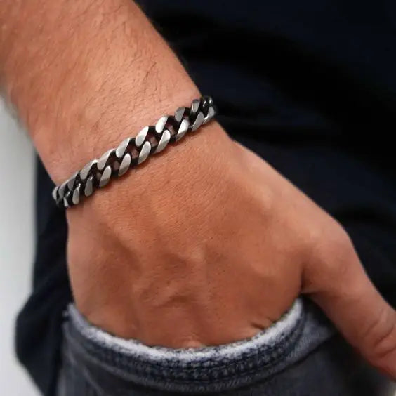 Retro Cuban Link Stainless Steel Bracelet