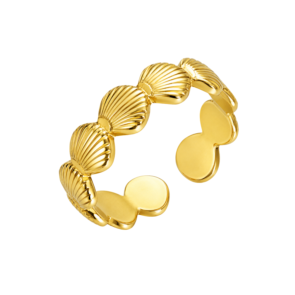 Adjustable Stainless Steel Small Shells Ring
