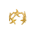 Adjustable Stainless Steel Starfishes Ring