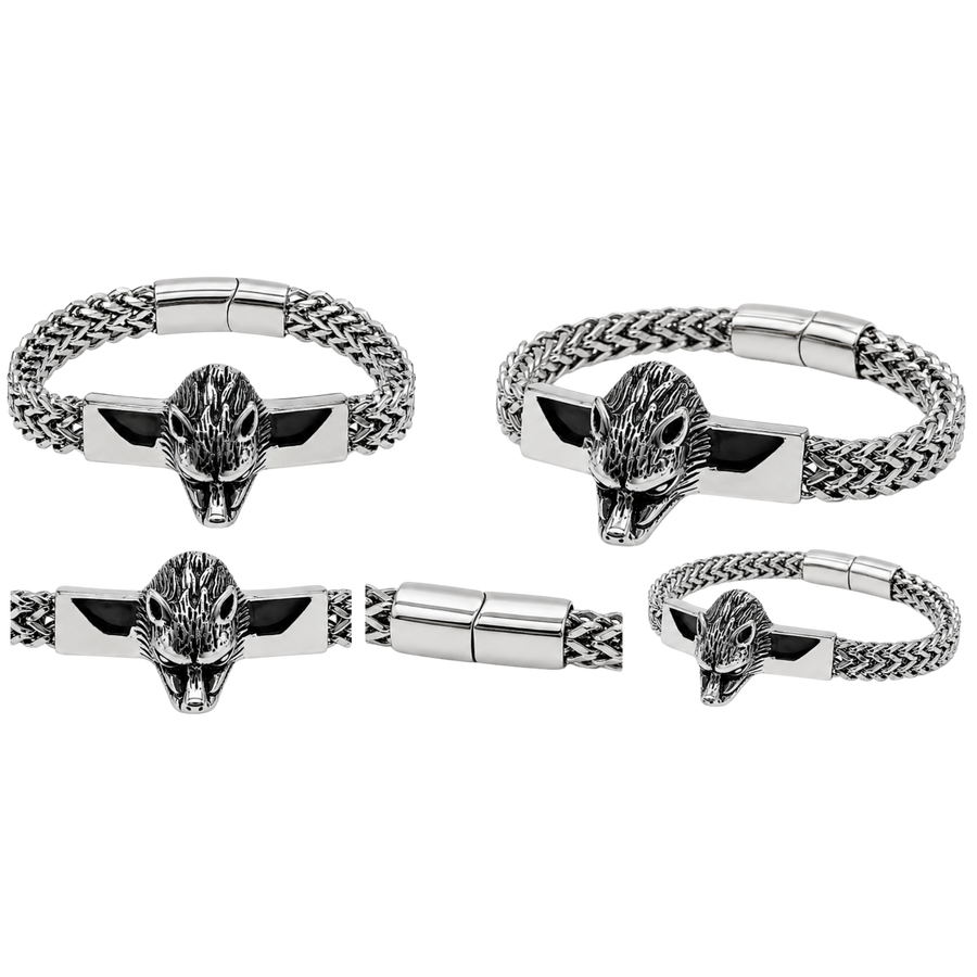 Animal Skull Bracelet – Affordable Stainless Steel Men's Bracelet – alternate view 2 | Sloop Jewelry – alternate view
