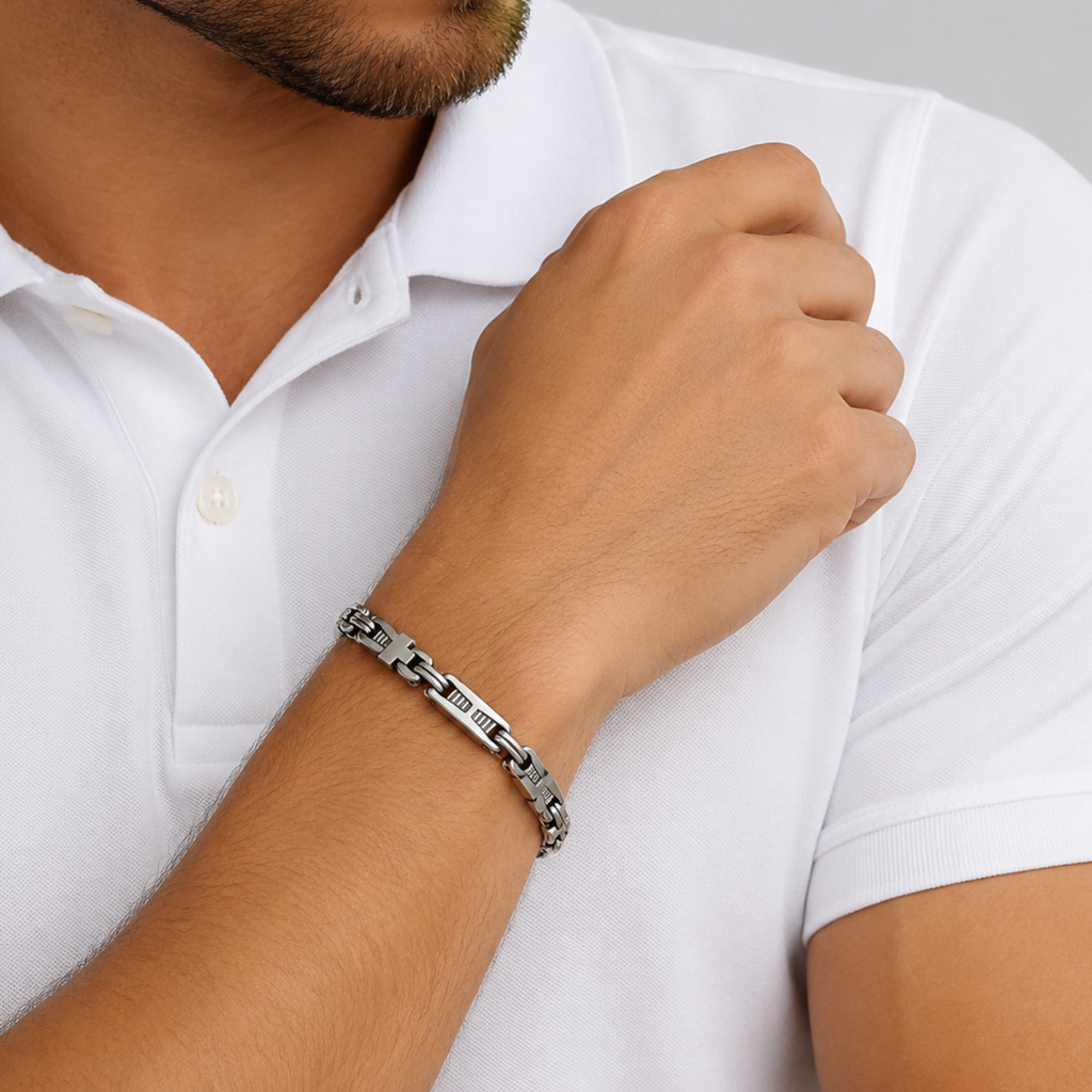 Byzantine Link Bracelet – Affordable Non-Tarnish Stainless Steel Men's Byzantine Chain Bracelet