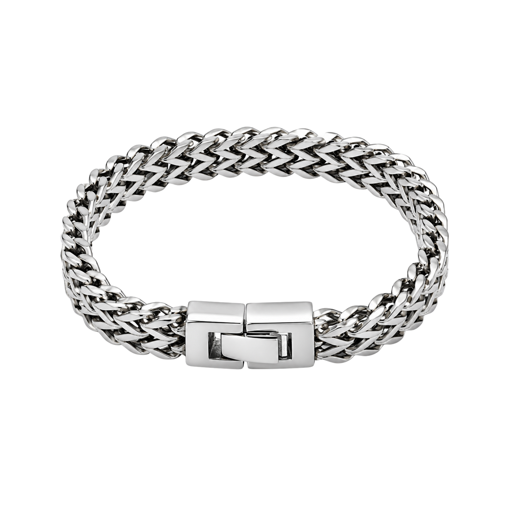 Classic Mesh Bracelet – Affordable Non-Tarnish Stainless Steel Men's Woven Link Bracelet