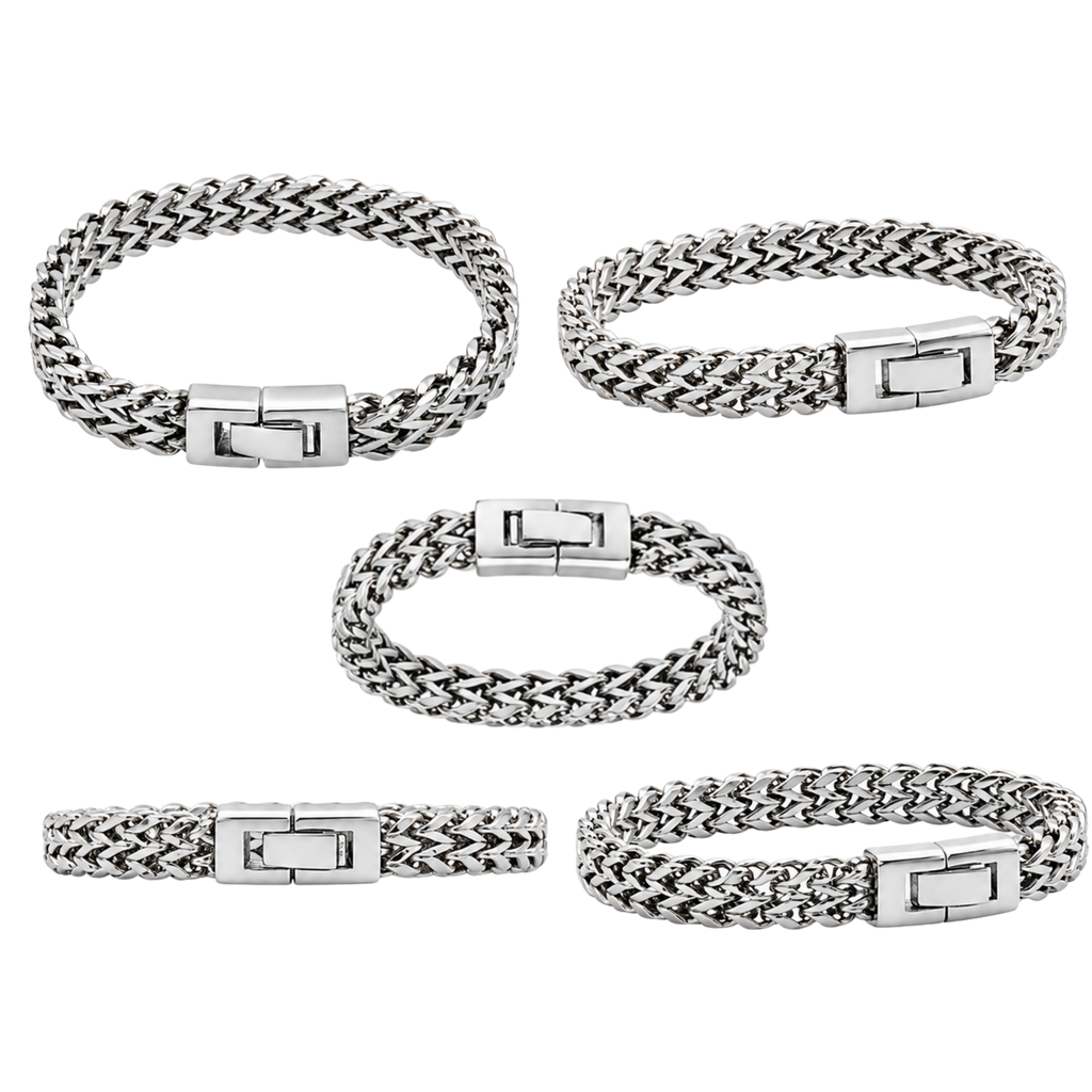 Classic Mesh Bracelet – Affordable Non-Tarnish Stainless Steel Men's Woven Link Bracelet