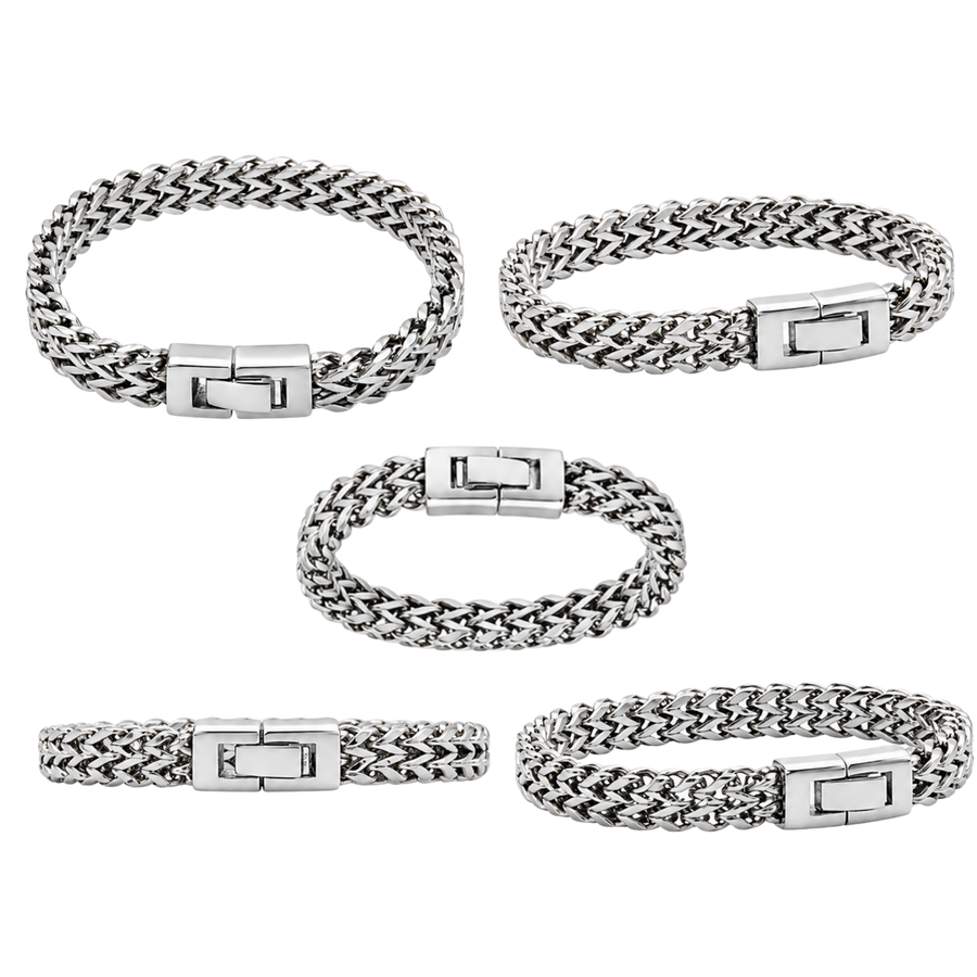 Classic Mesh Bracelet – Affordable Non-Tarnish Stainless Steel Men's… – alternate view 2 | Sloop Jewelry – alternate view