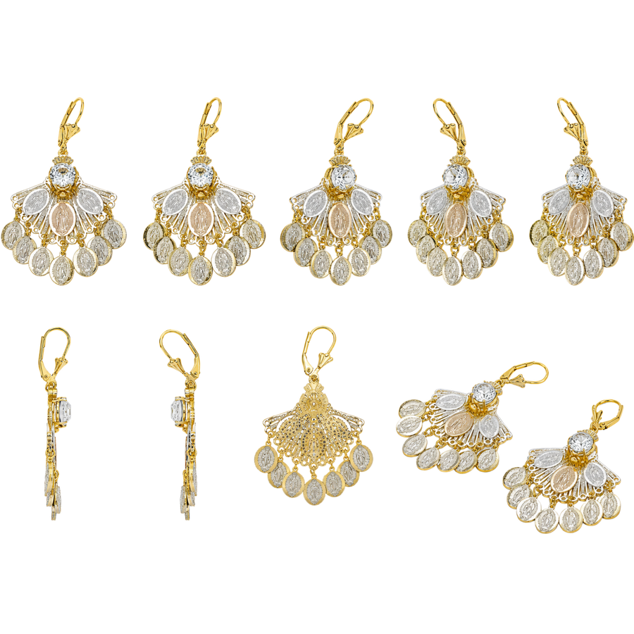 NEW Non-Tarnish Coin Tassel Earrings – Vintage Gold Dangle Earrings… – alternate view 2 | Sloop Jewelry – alternate view