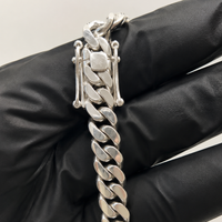 NEW 22" 9mm Solid 950 Silver Handmade Cuban Necklace for Men – Heavy Miami Style Chain thumbnail 3