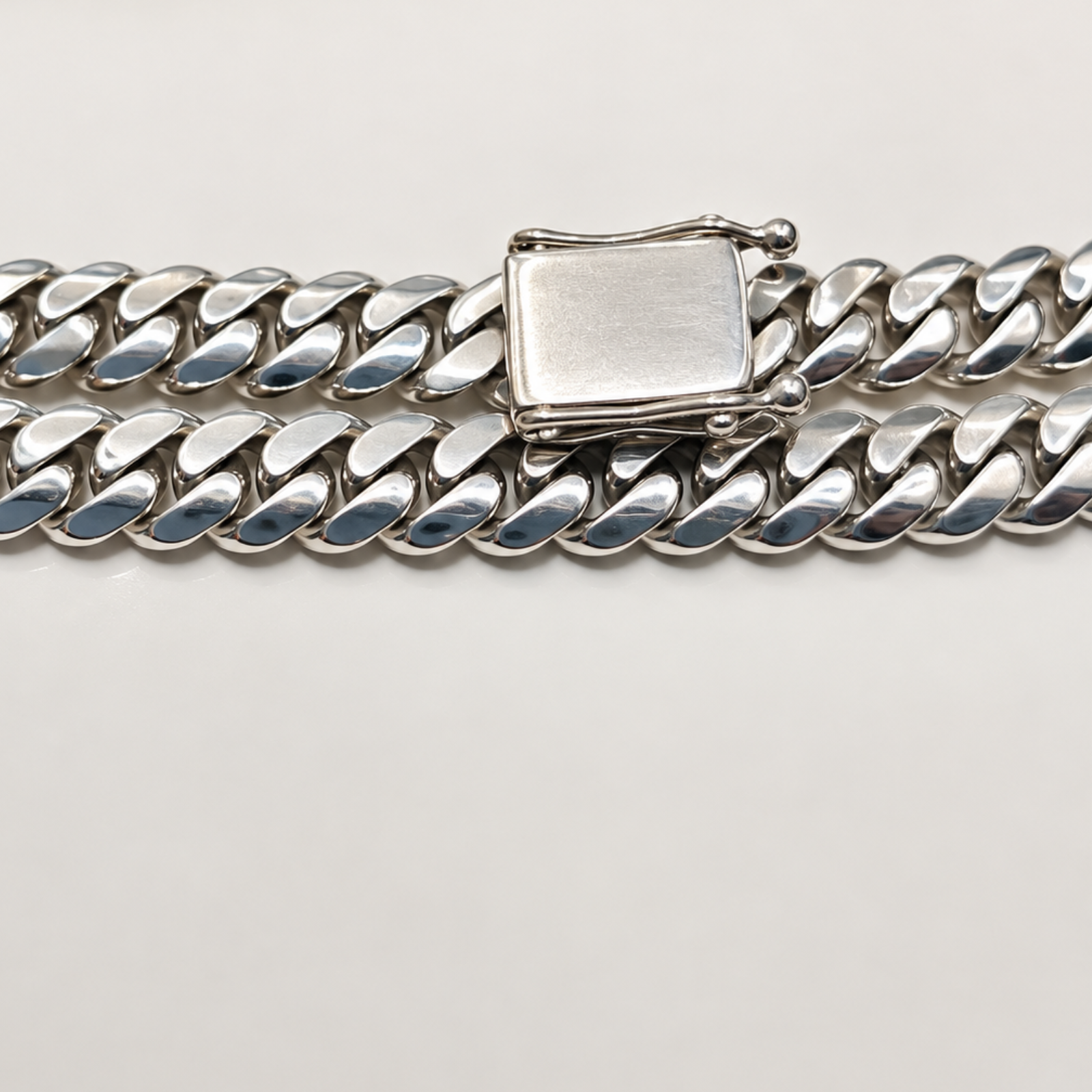 NEW 22" 9mm Solid 950 Silver Handmade Cuban Necklace for Men – Heavy Miami Style Chain