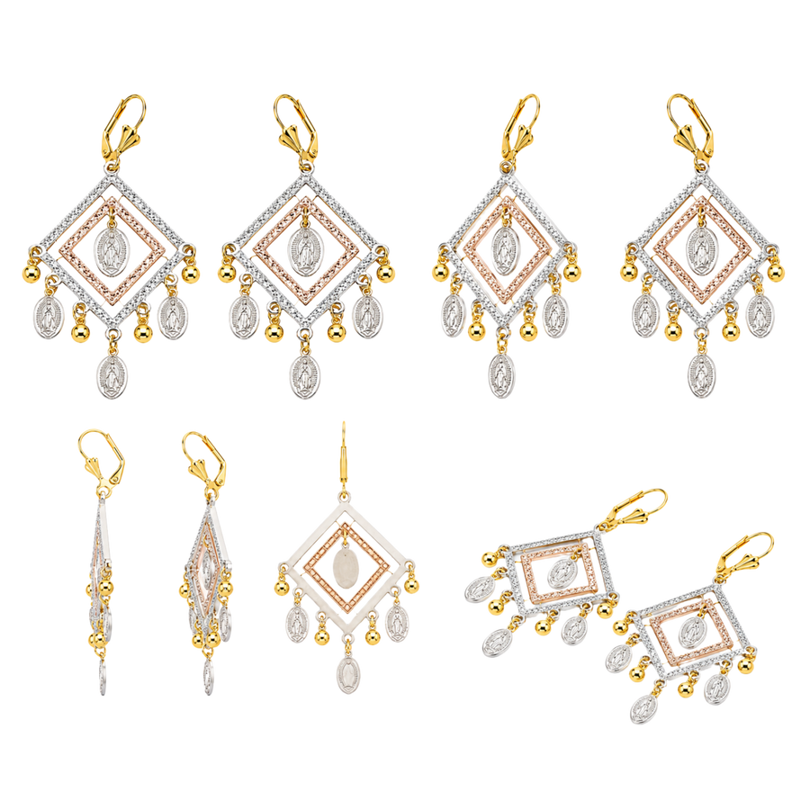NEW Non-Tarnish Diamond Dangle Earrings – Crystal Drop Earrings… – alternate view 2 | Sloop Jewelry – alternate view