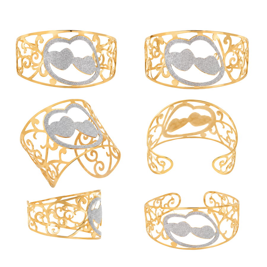 Adjustable Eternal Hearts Filigree Cuff Bracelet for Women –… – alternate view 2 | Sloop Jewelry – alternate view