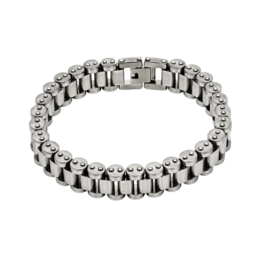 Executive Link Bracelet – Non-Tarnish Stainless Steel Men's Link… – Bracelet by Sloop Jewelry