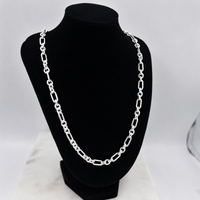 NEW 20" 8mm 14K Gold Filled Figaro Necklace for Men – Classic Gold Chain thumbnail 1