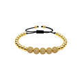 Fashion Bracelet with Bling Beads | Adjustable Stainless Steel Bead Bracelet | Non-Tarnish Jewelry