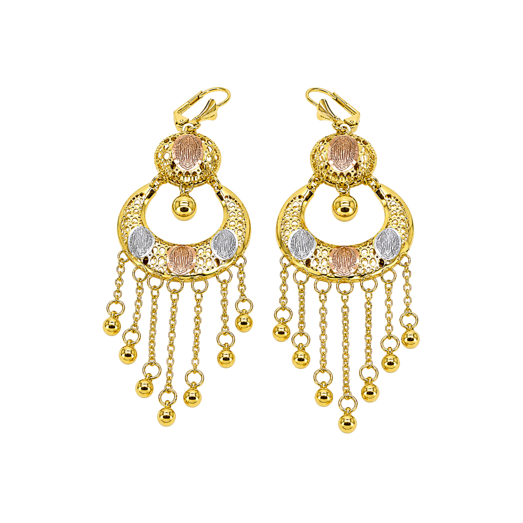 Non-Tarnish Golden Fringe Earrings – Elegant Gold Dangle Earrings Under $30