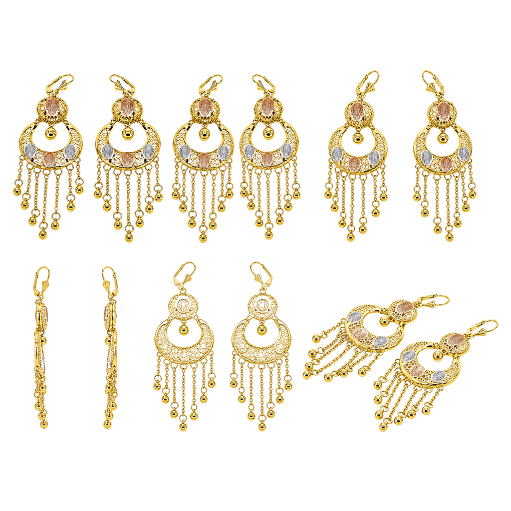 Non-Tarnish Golden Fringe Earrings – Elegant Gold Dangle Earrings Under $30