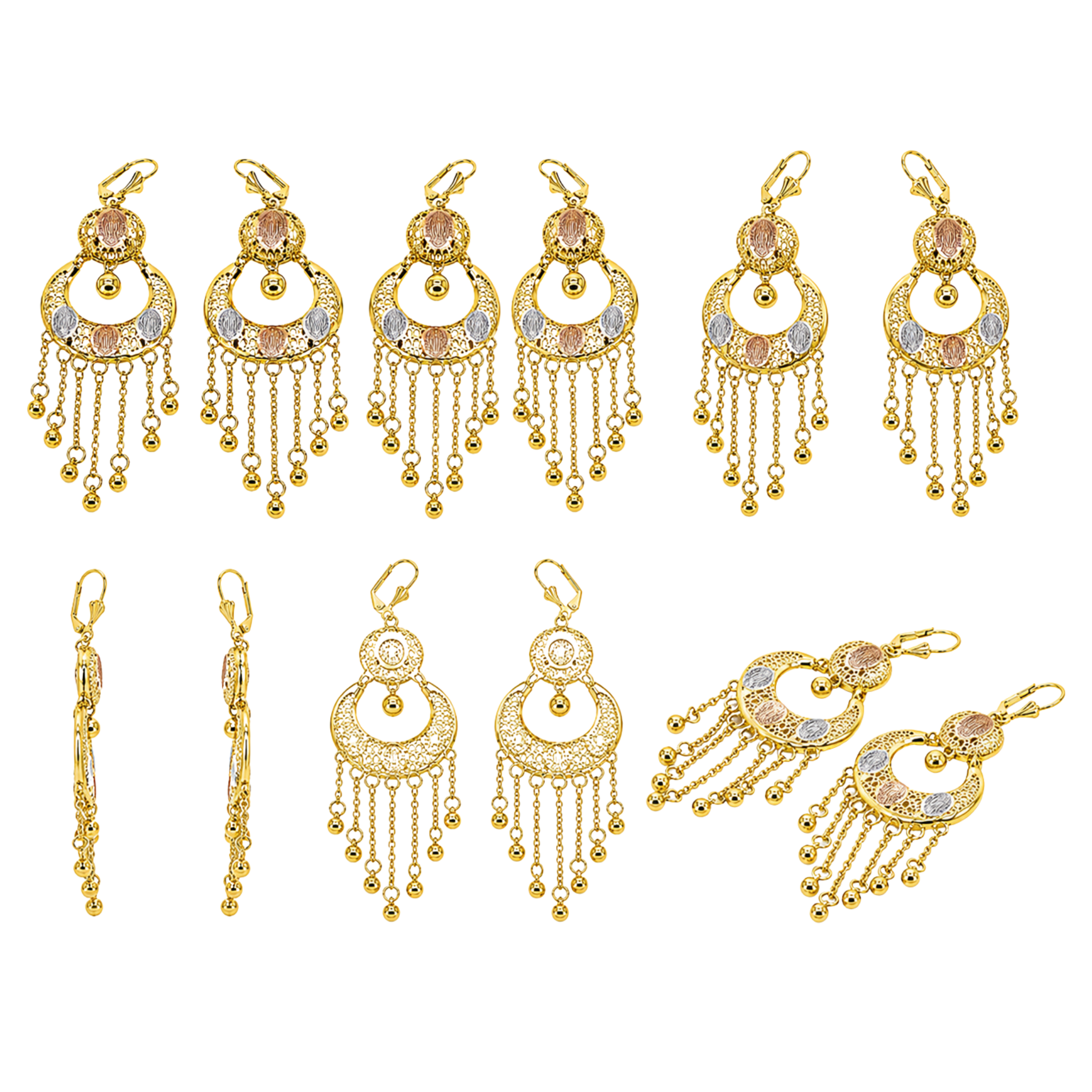 Non-Tarnish Golden Fringe Earrings – Elegant Gold Dangle Earrings Under $30