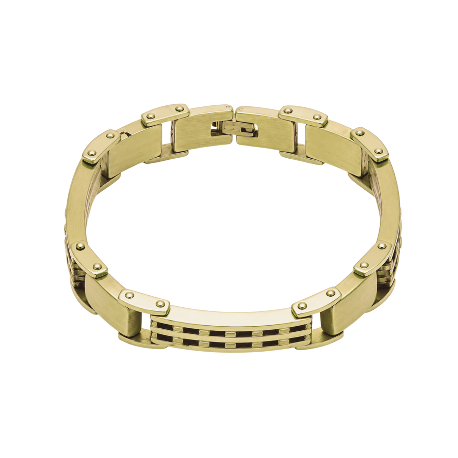 NEW Non-Tarnish Imperial Link Bracelet – Gold Stainless Steel… – Bracelet by Sloop Jewelry
