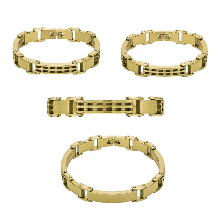 NEW Non-Tarnish Imperial Link Bracelet – Gold Stainless Steel… – alternate view 2 | Sloop Jewelry – alternate view