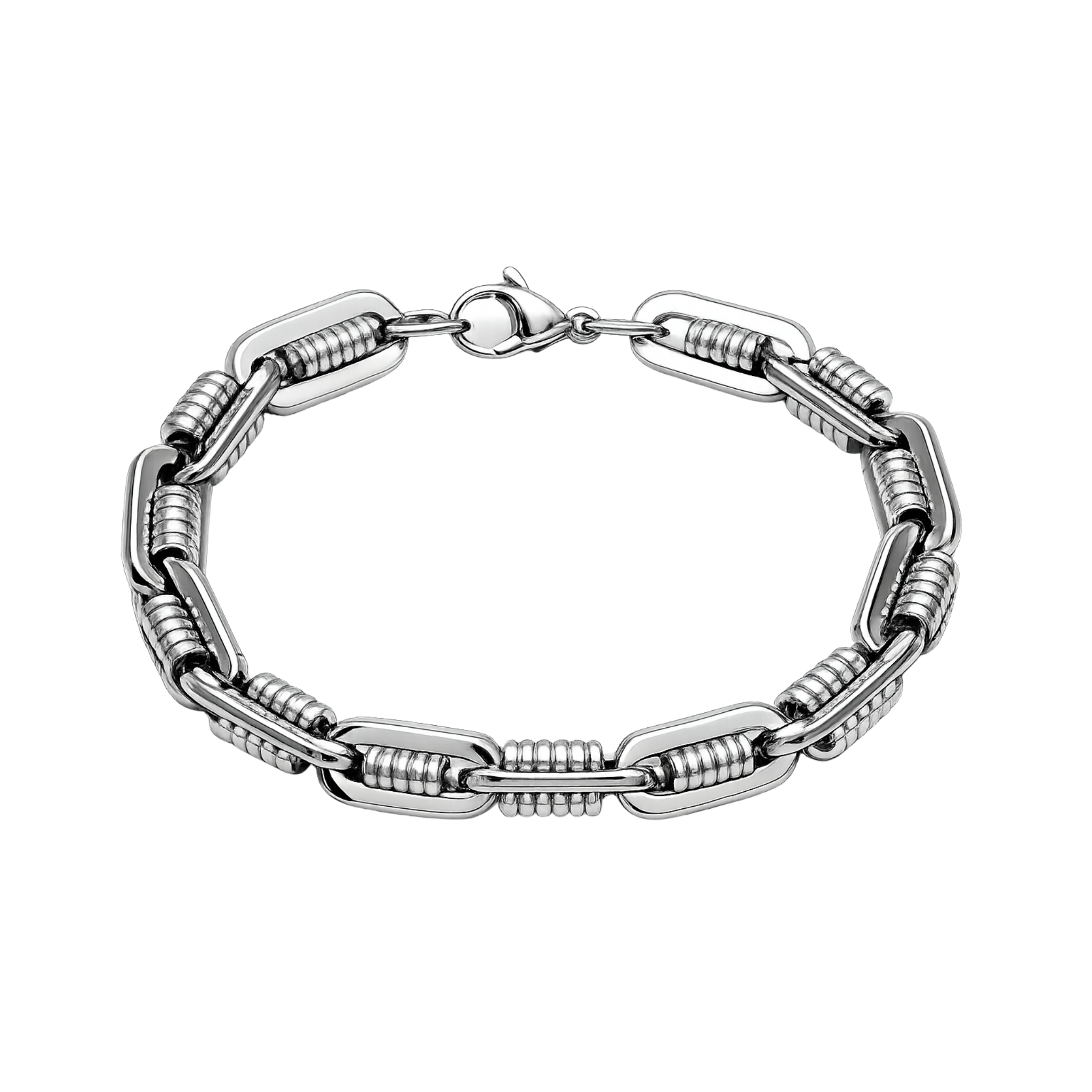 Industrial Link Bracelet – Affordable Non-Tarnish Stainless Steel Men's Chain Link Bracelet
