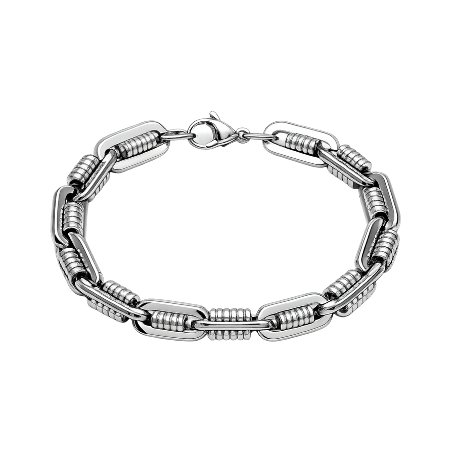 Industrial Link Bracelet – Affordable Non-Tarnish Stainless Steel… – Bracelet by Sloop Jewelry