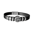 Leather Wrap Bracelet with  Tree of Life Charm