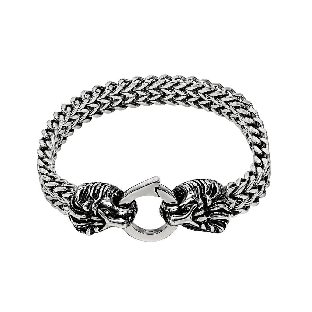 Lion Clasp Bracelet – Affordable Non-Tarnish Stainless Steel Men's Lion Bracelet