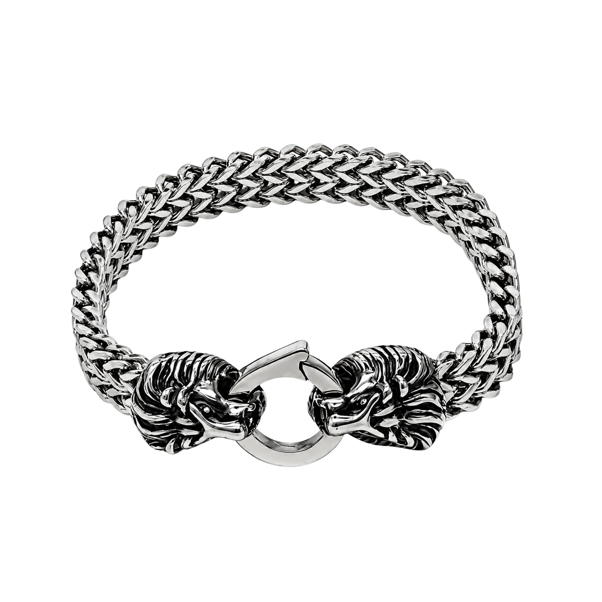 Lion Clasp Bracelet – Affordable Non-Tarnish Stainless Steel Men's Lion Bracelet