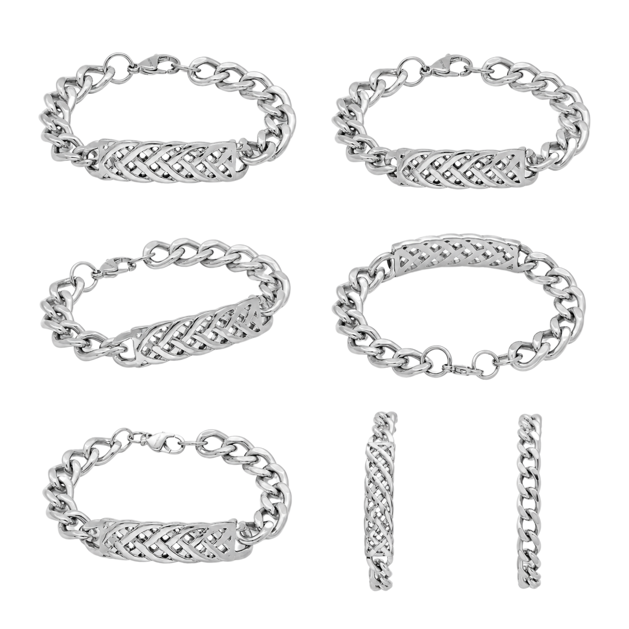 Silver Curb Chain Bracelet – Non-Tarnish Stainless Steel Chain Bracelet | Affordable Everyday Jewelry Gift