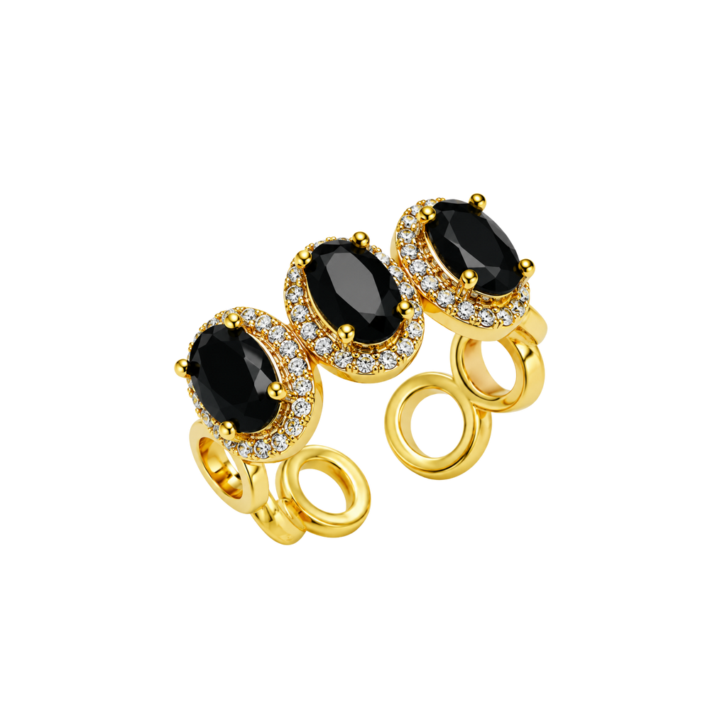 Affordable NEW Non-Tarnish Midnight Halo Ring – Under $50