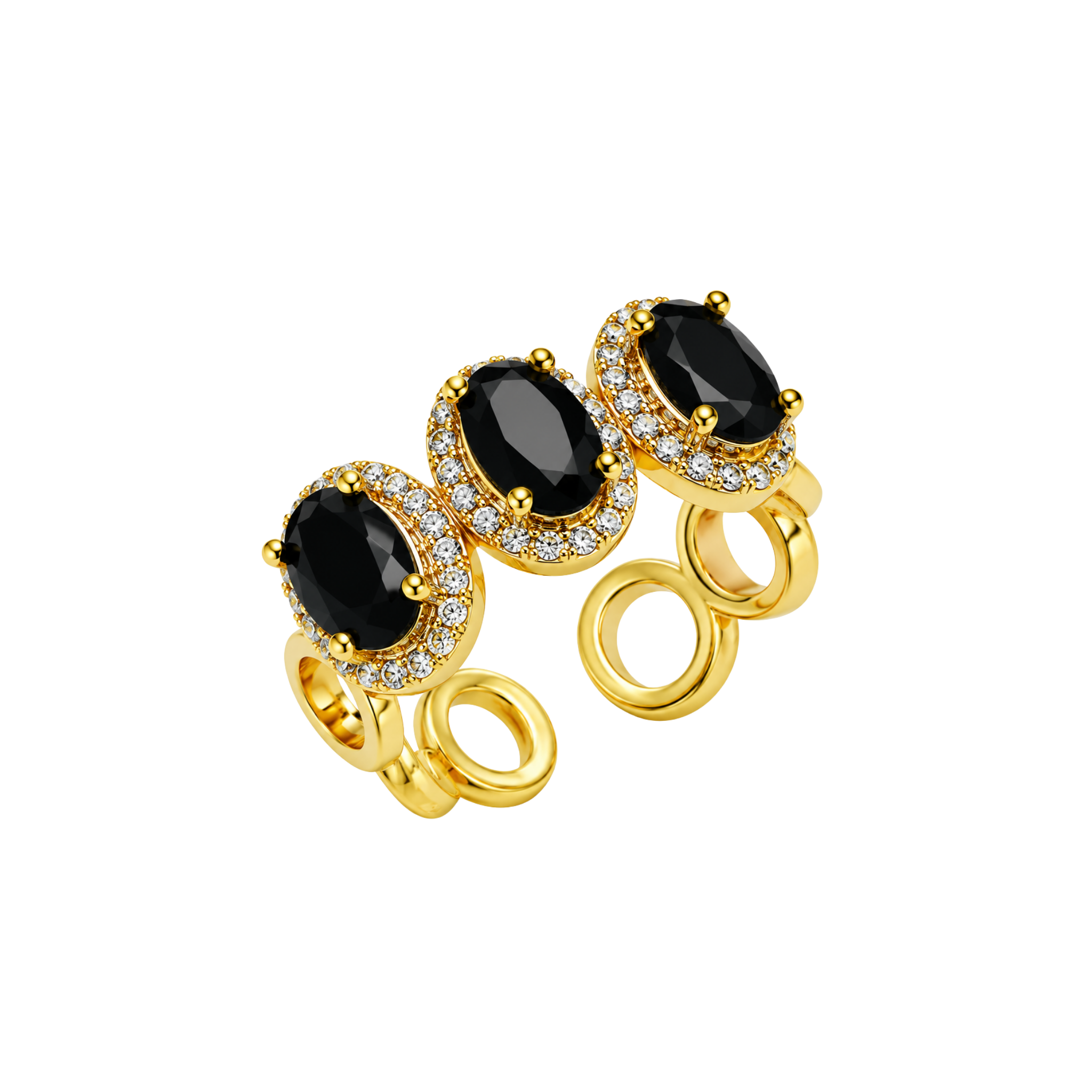 Affordable NEW Non-Tarnish Midnight Halo Ring – Under $50