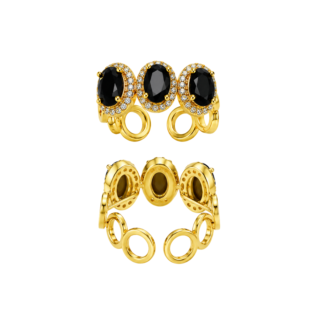 Affordable NEW Non-Tarnish Midnight Halo Ring – Under $50