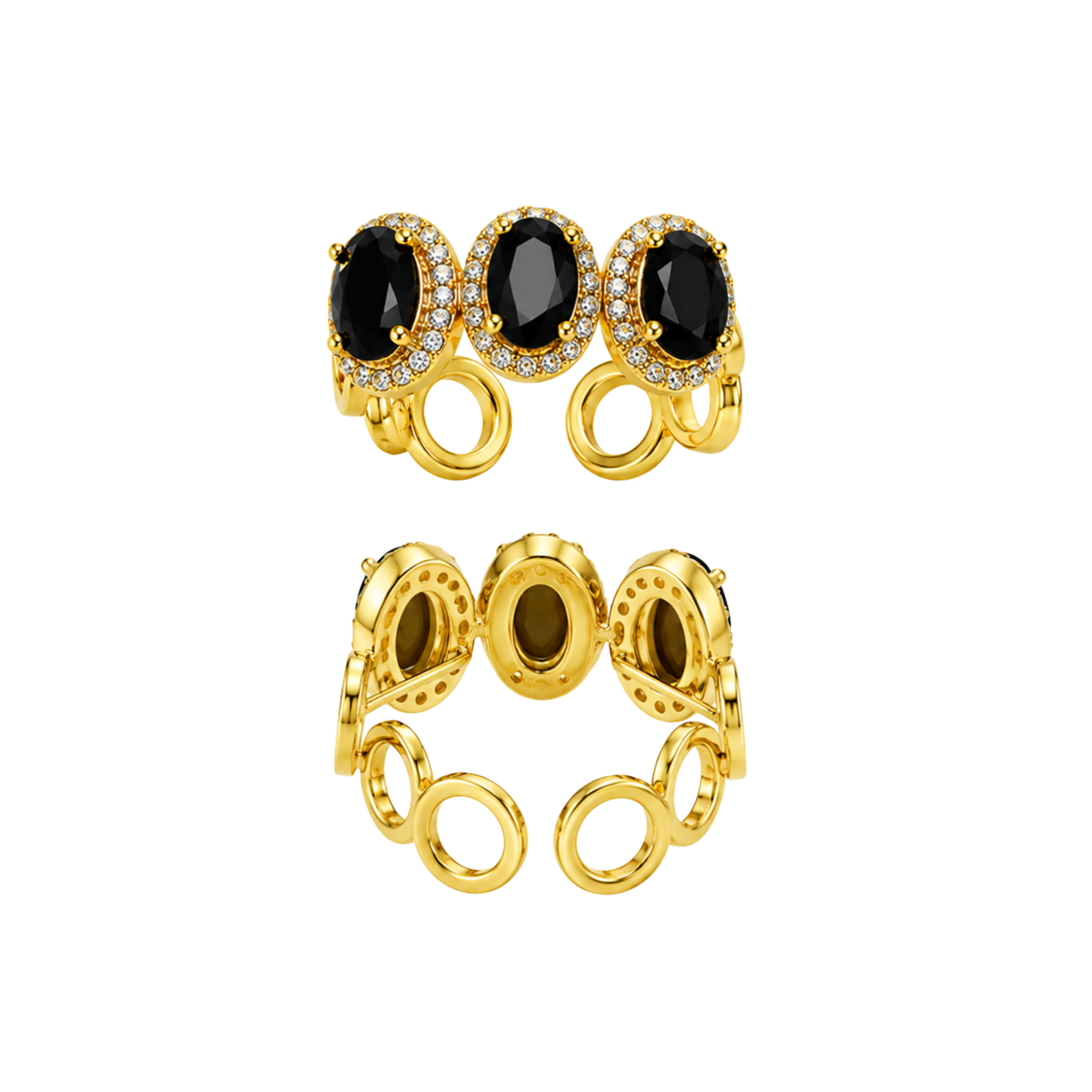 Affordable NEW Non-Tarnish Midnight Halo Ring – Under $50