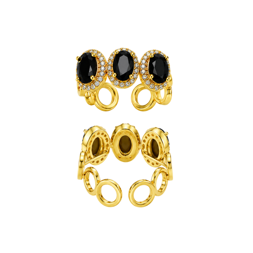 Affordable NEW Non-Tarnish Midnight Halo Ring – Under $50
