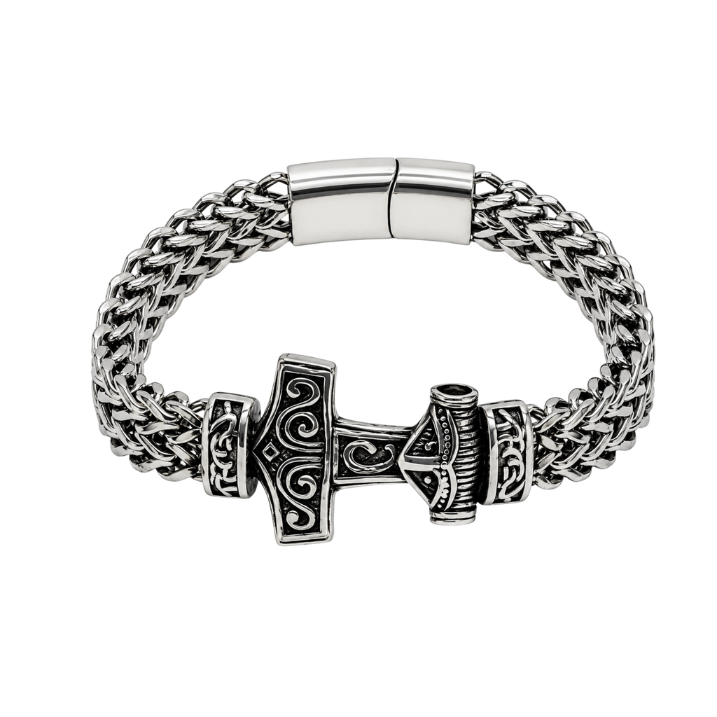 Norse Hammer Bracelet – Affordable Viking Stainless Steel Bracelet