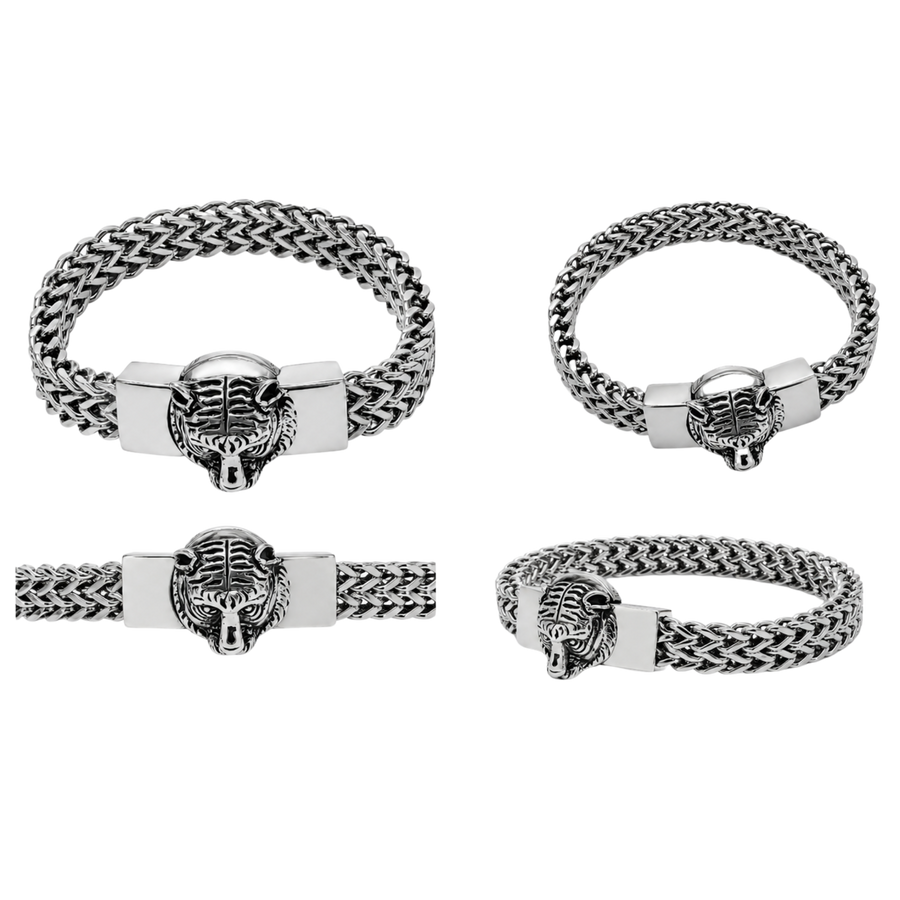 Pharaoh Head Bracelet – Affordable Non-Tarnish Stainless Steel Men's… – alternate view 2 | Sloop Jewelry – alternate view